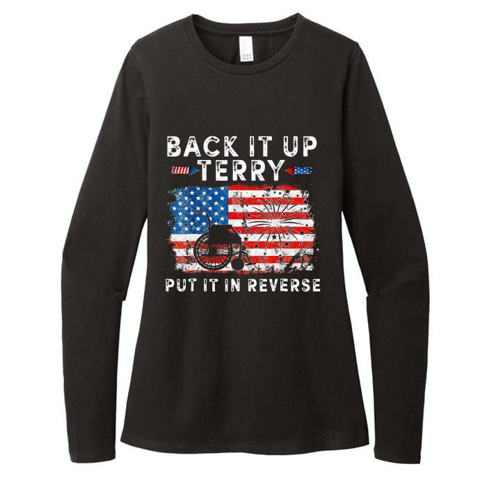 Retro Back Up Terry Put It In Reverse 4th Of July Fireworks Womens CVC Long Sleeve Shirt