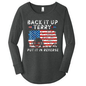 Retro Back Up Terry Put It In Reverse 4th Of July Fireworks Women's Perfect Tri Tunic Long Sleeve Shirt