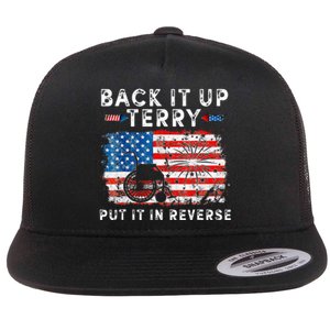 Retro Back Up Terry Put It In Reverse 4th Of July Fireworks Flat Bill Trucker Hat