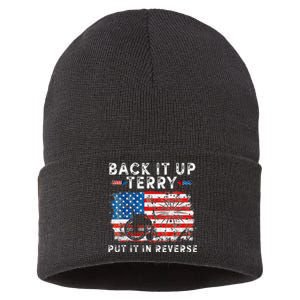 Retro Back Up Terry Put It In Reverse 4th Of July Fireworks Sustainable Knit Beanie