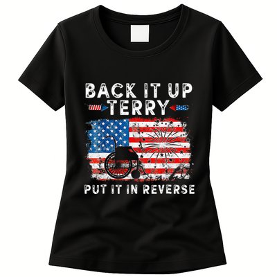 Retro Back Up Terry Put It In Reverse 4th Of July Fireworks Women's T-Shirt