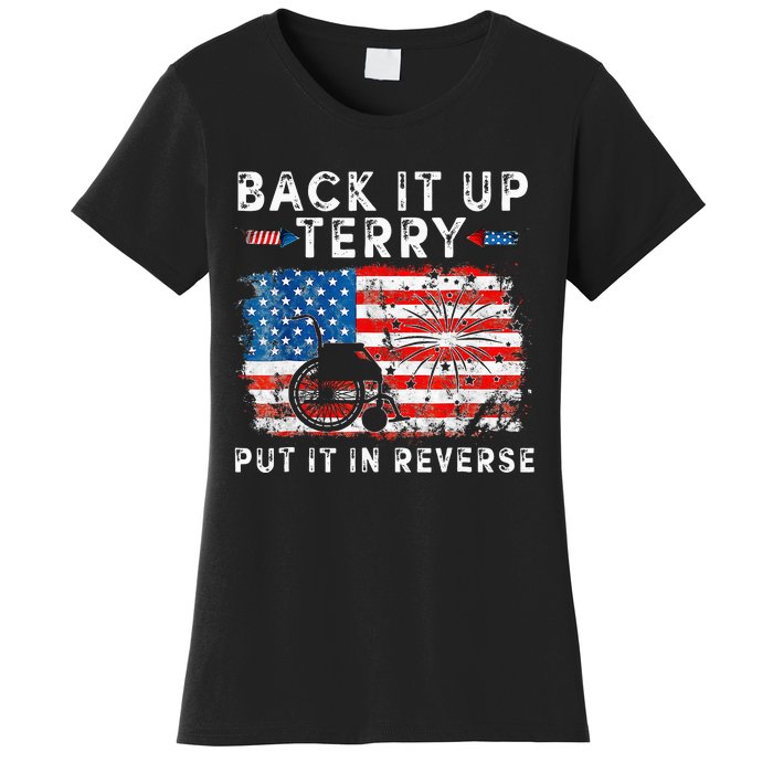 Retro Back Up Terry Put It In Reverse 4th Of July Fireworks Women's T-Shirt