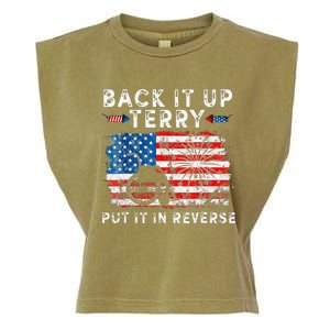 Retro Back Up Terry Put It In Reverse 4th Of July Fireworks Garment-Dyed Women's Muscle Tee