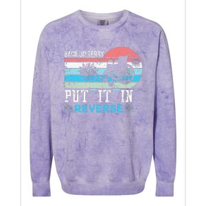 Retro Back Up Terry- Back It Up Terry 4th of July Fireworks Colorblast Crewneck Sweatshirt