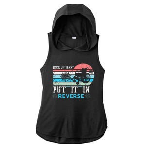 Retro Back Up Terry- Back It Up Terry 4th of July Fireworks Ladies PosiCharge Tri-Blend Wicking Draft Hoodie Tank