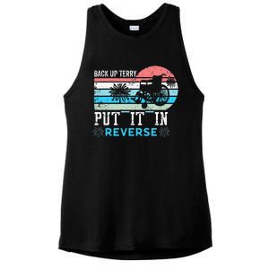 Retro Back Up Terry- Back It Up Terry 4th of July Fireworks Ladies PosiCharge Tri-Blend Wicking Tank