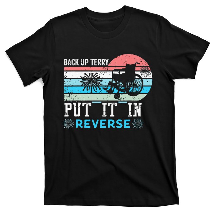 Retro Back Up Terry- Back It Up Terry 4th of July Fireworks T-Shirt