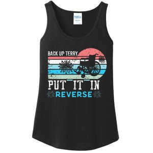 Retro Back Up Terry- Back It Up Terry 4th of July Fireworks Ladies Essential Tank