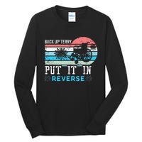 Retro Back Up Terry- Back It Up Terry 4th of July Fireworks Tall Long Sleeve T-Shirt