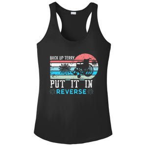 Retro Back Up Terry- Back It Up Terry 4th of July Fireworks Ladies PosiCharge Competitor Racerback Tank