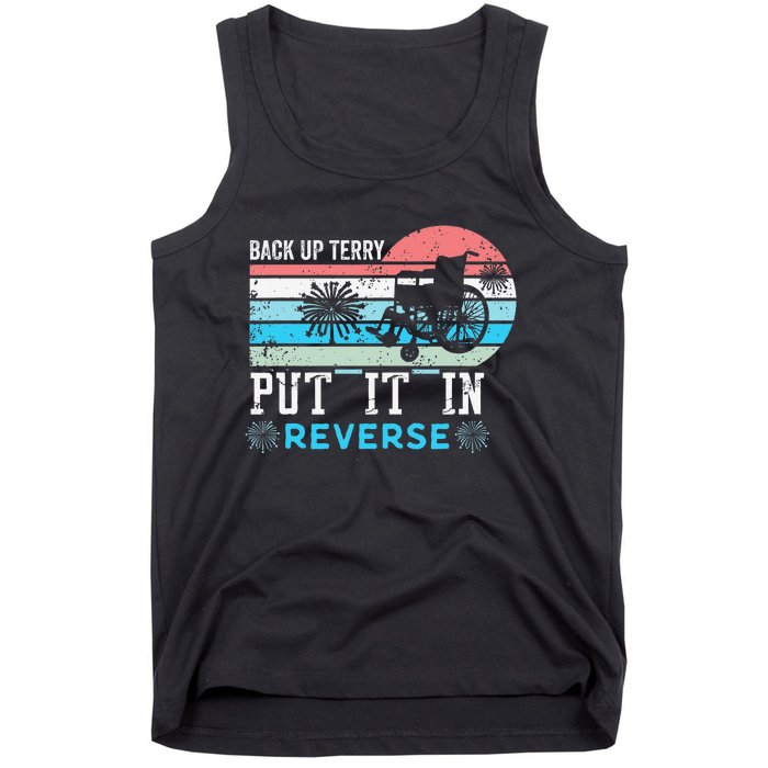 Retro Back Up Terry- Back It Up Terry 4th of July Fireworks Tank Top