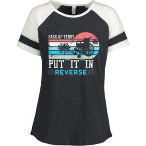 Retro Back Up Terry- Back It Up Terry 4th of July Fireworks Enza Ladies Jersey Colorblock Tee