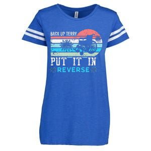 Retro Back Up Terry- Back It Up Terry 4th of July Fireworks Enza Ladies Jersey Football T-Shirt