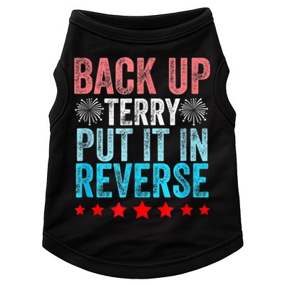 Retro Back Up Terry Put It In Reverse 4th Of July Fireworks Doggie Tank