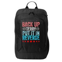 Retro Back Up Terry Put It In Reverse 4th Of July Fireworks City Backpack