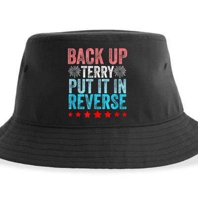 Retro Back Up Terry Put It In Reverse 4th Of July Fireworks Sustainable Bucket Hat