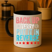 Retro Back Up Terry Put It In Reverse 4th Of July Fireworks Mug