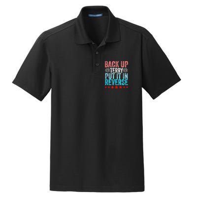 Retro Back Up Terry Put It In Reverse 4th Of July Fireworks Dry Zone Grid Polo