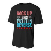 Retro Back Up Terry Put It In Reverse 4th Of July Fireworks Youth Performance Sprint T-Shirt