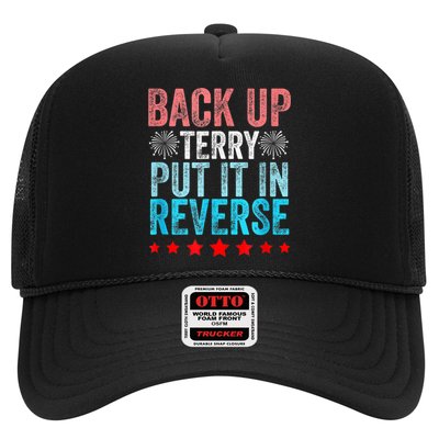 Retro Back Up Terry Put It In Reverse 4th Of July Fireworks Trucker Hat