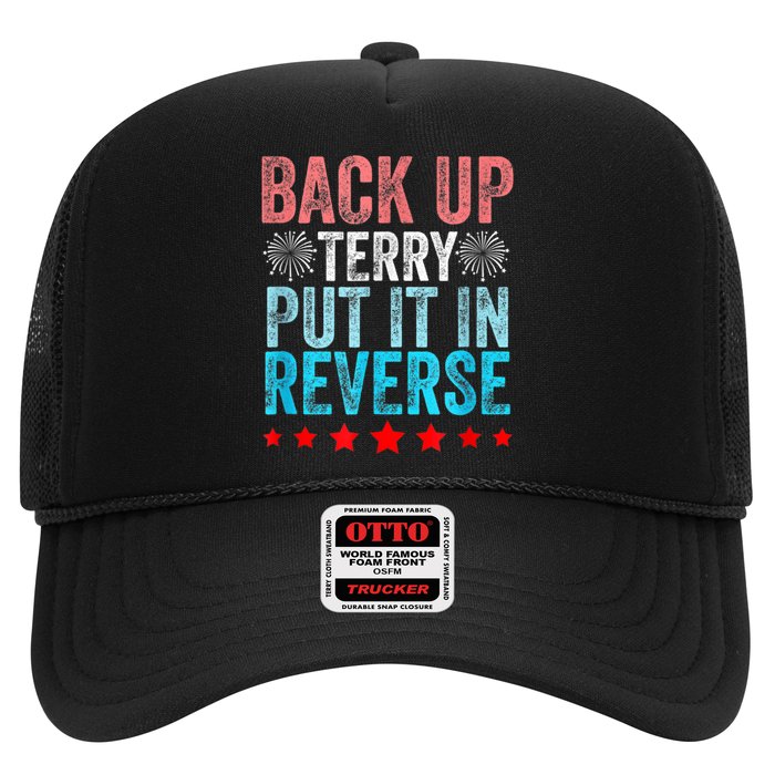 Retro Back Up Terry Put It In Reverse 4th Of July Fireworks Trucker Hat