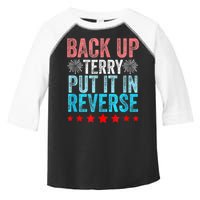 Retro Back Up Terry Put It In Reverse 4th Of July Fireworks Toddler Fine Jersey T-Shirt