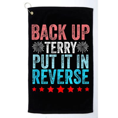 Retro Back Up Terry Put It In Reverse 4th Of July Fireworks Golf Towel