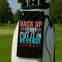 Retro Back Up Terry Put It In Reverse 4th Of July Fireworks Golf Towel