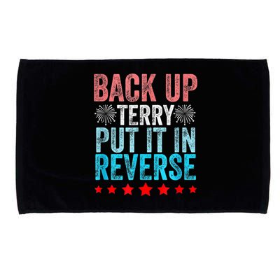 Retro Back Up Terry Put It In Reverse 4th Of July Fireworks Microfiber Hand Towel