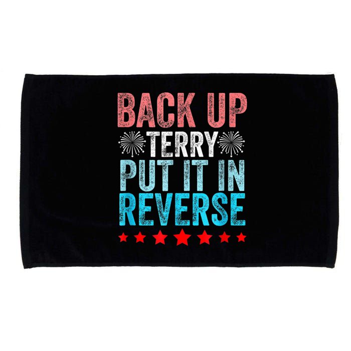 Retro Back Up Terry Put It In Reverse 4th Of July Fireworks Microfiber Hand Towel