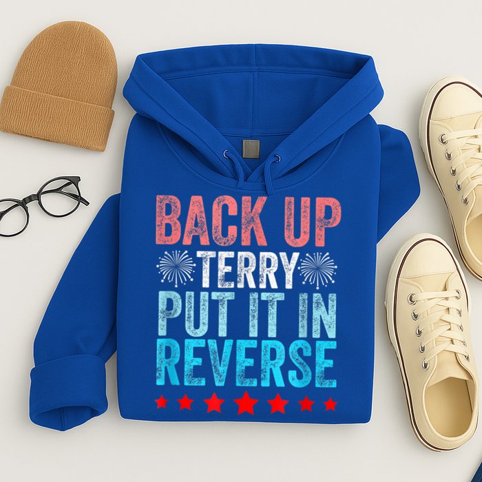 Retro Back Up Terry Put It In Reverse 4th Of July Fireworks Hoodie