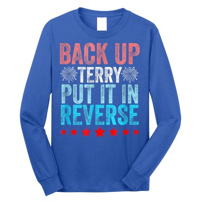 Retro Back Up Terry Put It In Reverse 4th Of July Fireworks Long Sleeve Shirt