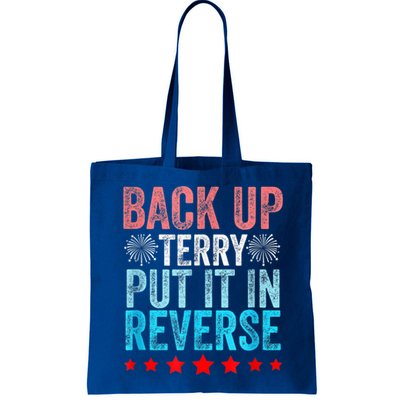 Retro Back Up Terry Put It In Reverse 4th Of July Fireworks Bag