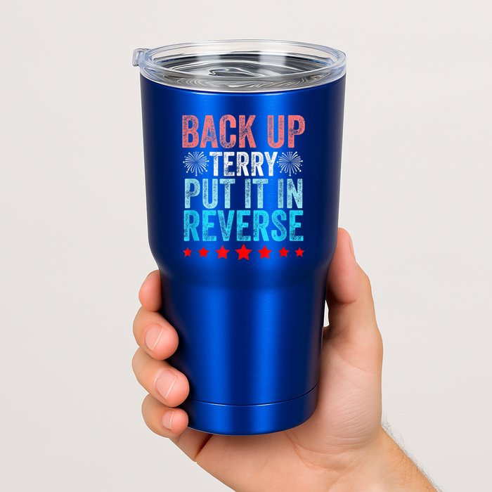 Retro Back Up Terry Put It In Reverse 4th Of July Fireworks Tumbler