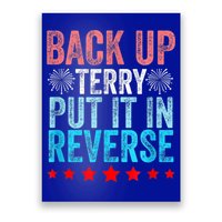Retro Back Up Terry Put It In Reverse 4th Of July Fireworks Poster