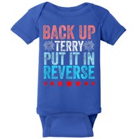Retro Back Up Terry Put It In Reverse 4th Of July Fireworks Baby Bodysuit