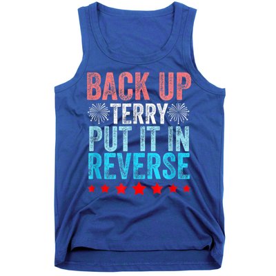 Retro Back Up Terry Put It In Reverse 4th Of July Fireworks Tank Top