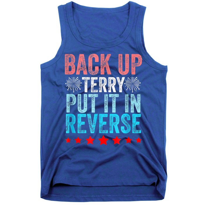 Retro Back Up Terry Put It In Reverse 4th Of July Fireworks Tank Top