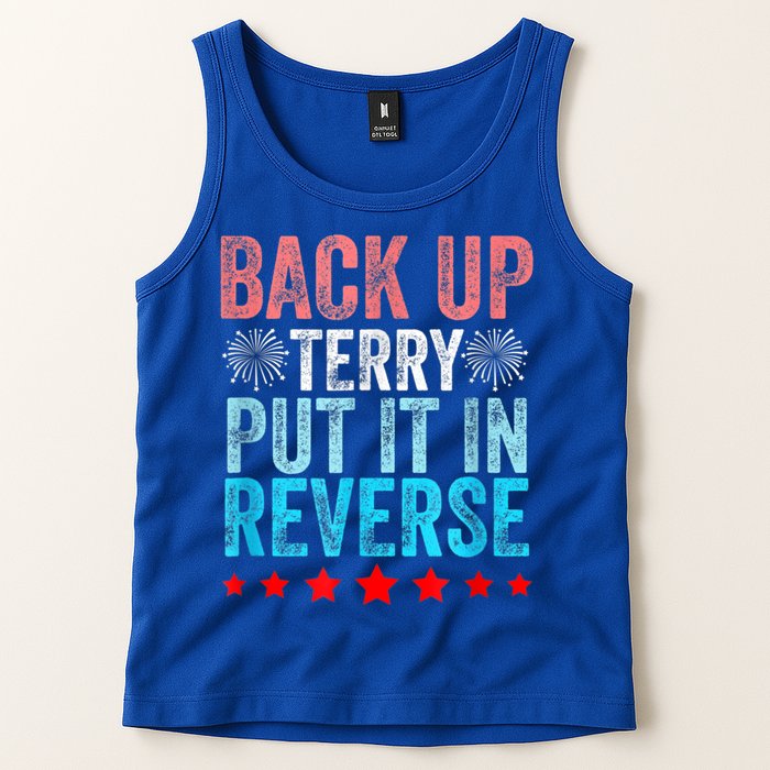 Retro Back Up Terry Put It In Reverse 4th Of July Fireworks Tank Top