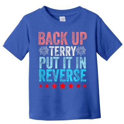 Retro Back Up Terry Put It In Reverse 4th Of July Fireworks Toddler T-Shirt