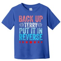 Retro Back Up Terry Put It In Reverse 4th Of July Fireworks Toddler T-Shirt