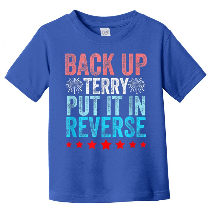 Retro Back Up Terry Put It In Reverse 4th Of July Fireworks Toddler T-Shirt
