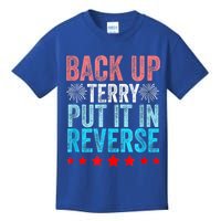 Retro Back Up Terry Put It In Reverse 4th Of July Fireworks Kids T-Shirt