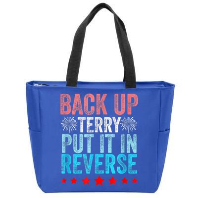 Retro Back Up Terry Put It In Reverse 4th Of July Fireworks Zip Tote Bag