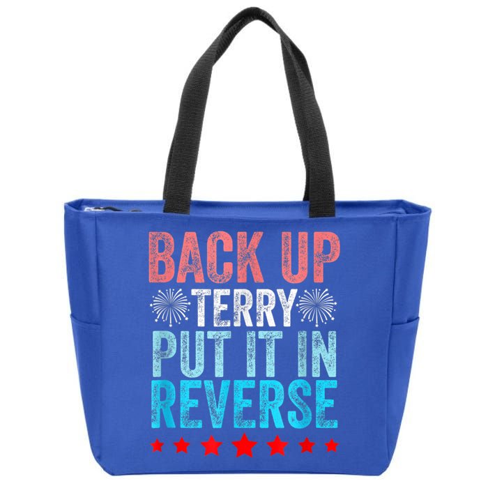 Retro Back Up Terry Put It In Reverse 4th Of July Fireworks Zip Tote Bag