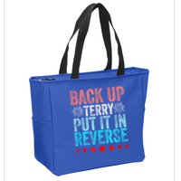 Retro Back Up Terry Put It In Reverse 4th Of July Fireworks Zip Tote Bag