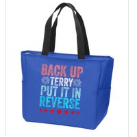 Retro Back Up Terry Put It In Reverse 4th Of July Fireworks Zip Tote Bag