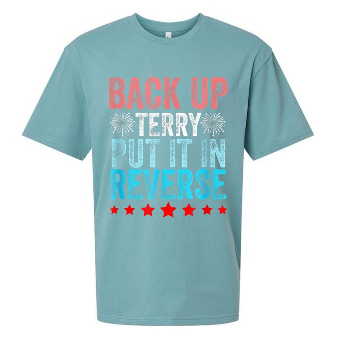 Retro Back Up Terry Put It In Reverse 4th Of July Fireworks Sueded Cloud Jersey T-Shirt