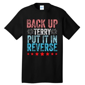 Retro Back Up Terry Back It Up Terry 4th of July Fireworks Tall T-Shirt