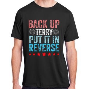 Retro Back Up Terry Back It Up Terry 4th of July Fireworks Adult ChromaSoft Performance T-Shirt